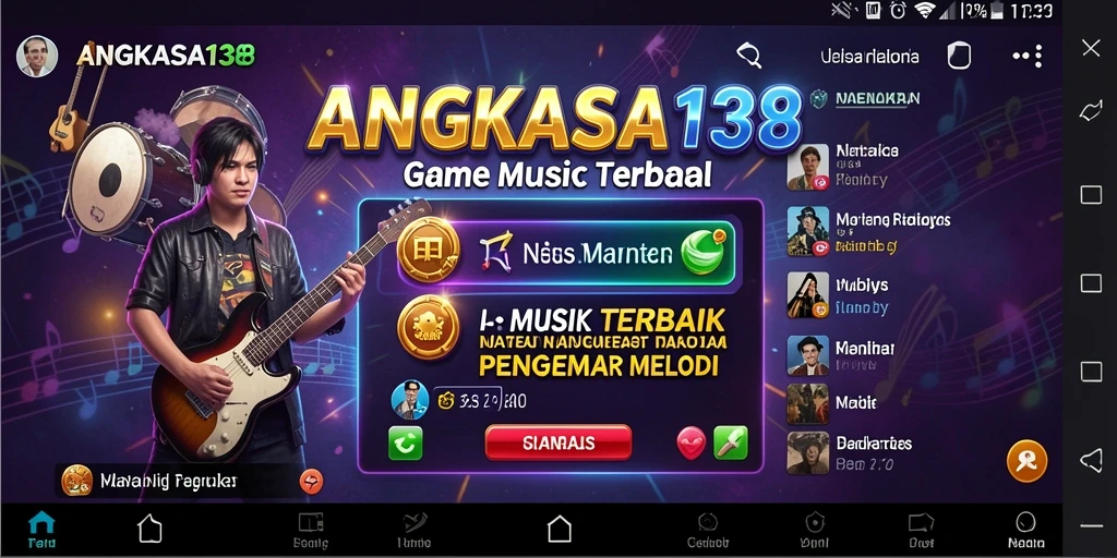 Gambaran gameplay <strong>ANGKASA138</strong> yang menampilkan keseruan bermain musik.