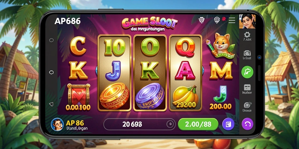 Tampilan gameplay AP686 dengan efek visual yang memukau.