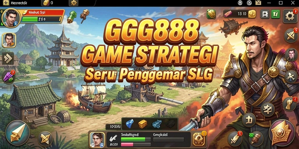 Gameplay mendebarkan GGG888 menampilkan pertarungan strategi yang intens.