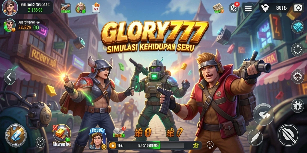 Tampilan menarik gameplay GLORY777 dengan lingkungan interaktif.