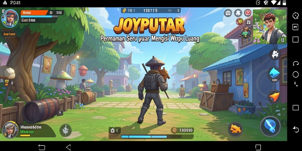 Tampilan gameplay JOYPUTAR yang seru dan menarik.