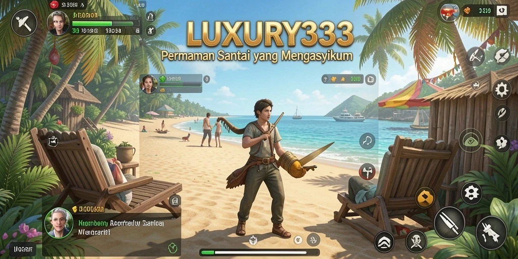 Screenshot utama LUXURY333 menampilkan gameplay yang penuh warna dan menyenangkan.