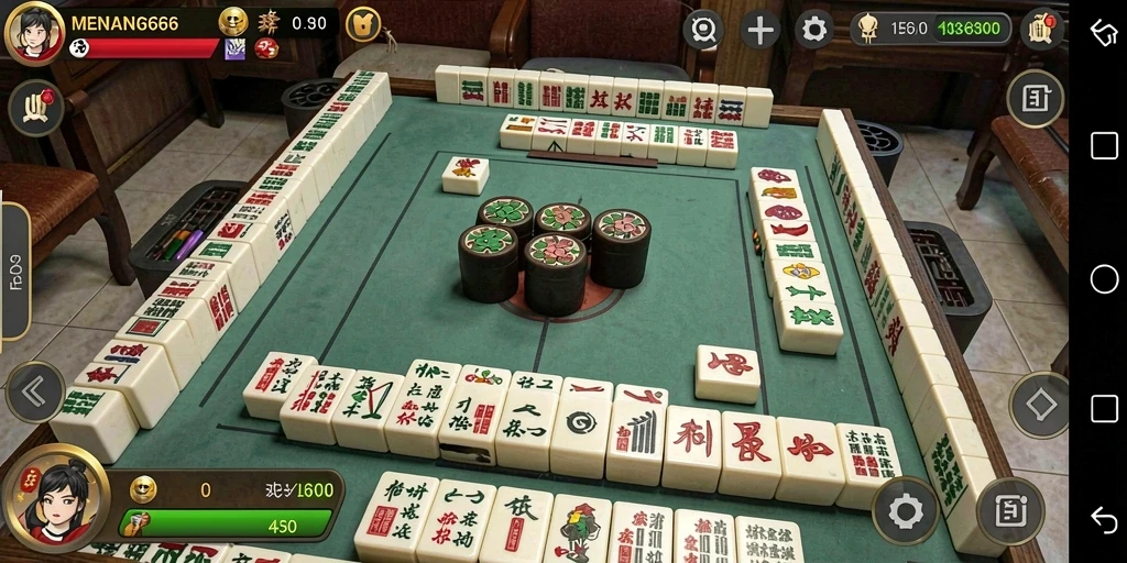 Tampilan screenshot permainan Mahjong MENANG666 yang menarik dan mendebarkan.