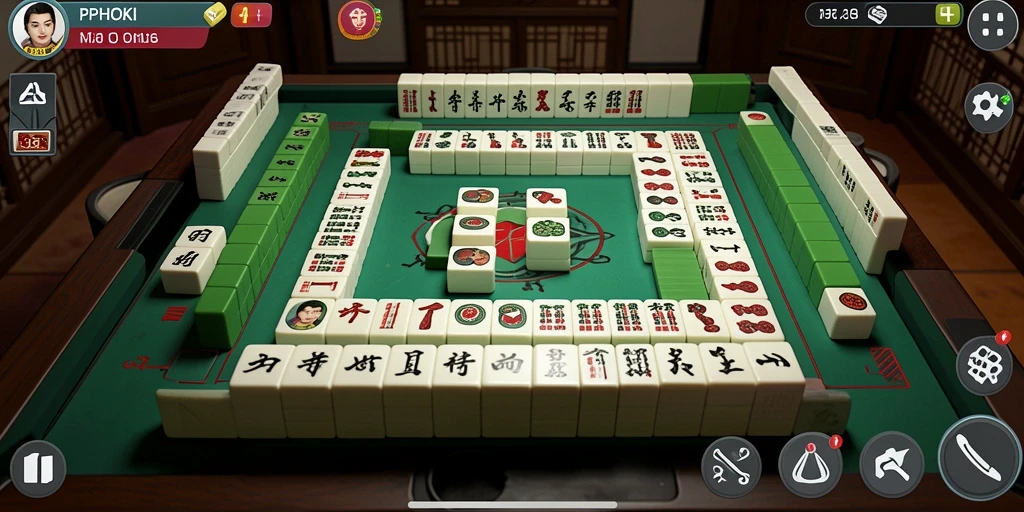 Screenshot PPHOKI menampilkan gameplay Mahjong yang menarik dan interaktif.
