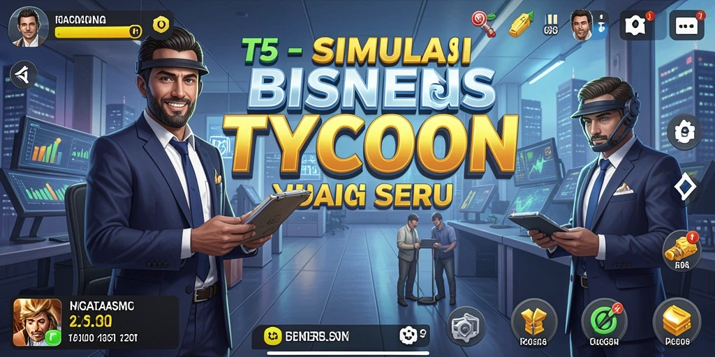 Tampilan gameplay T6 menampilkan keseruan simulasi bisnis Tycoon.